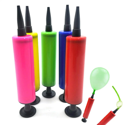 1Pcs Balloon Pump Balloon Inflator Hand Push Air Pump Wedding Birthday Party Kids Baby Shower Balloon Accessories Tools