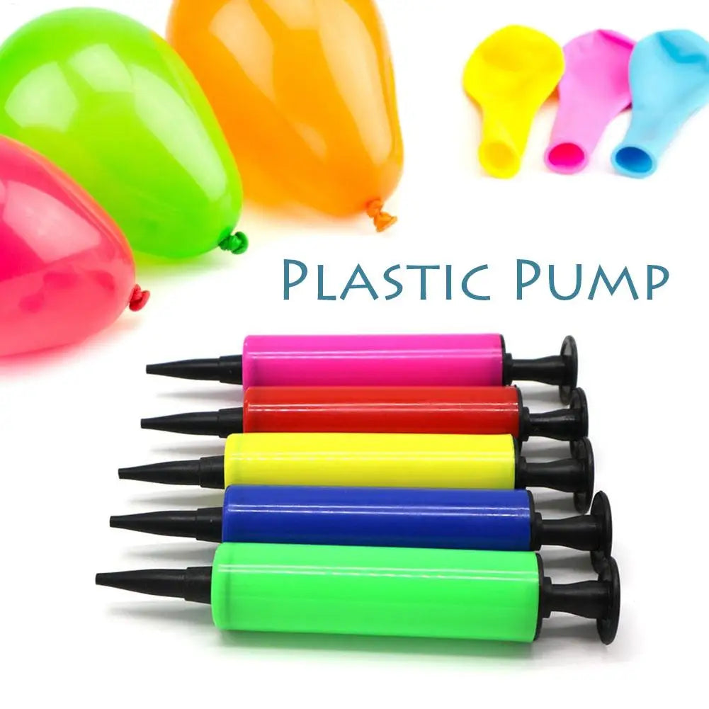 1Pcs Balloon Pump Balloon Inflator Hand Push Air Pump Wedding Birthday Party Kids Baby Shower Balloon Accessories Tools