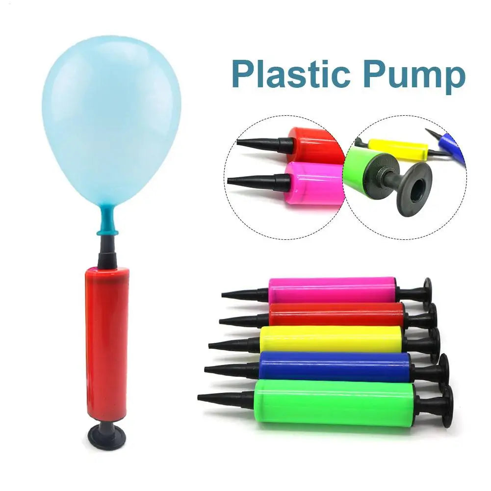1Pcs Balloon Pump Balloon Inflator Hand Push Air Pump Wedding Birthday Party Kids Baby Shower Balloon Accessories Tools
