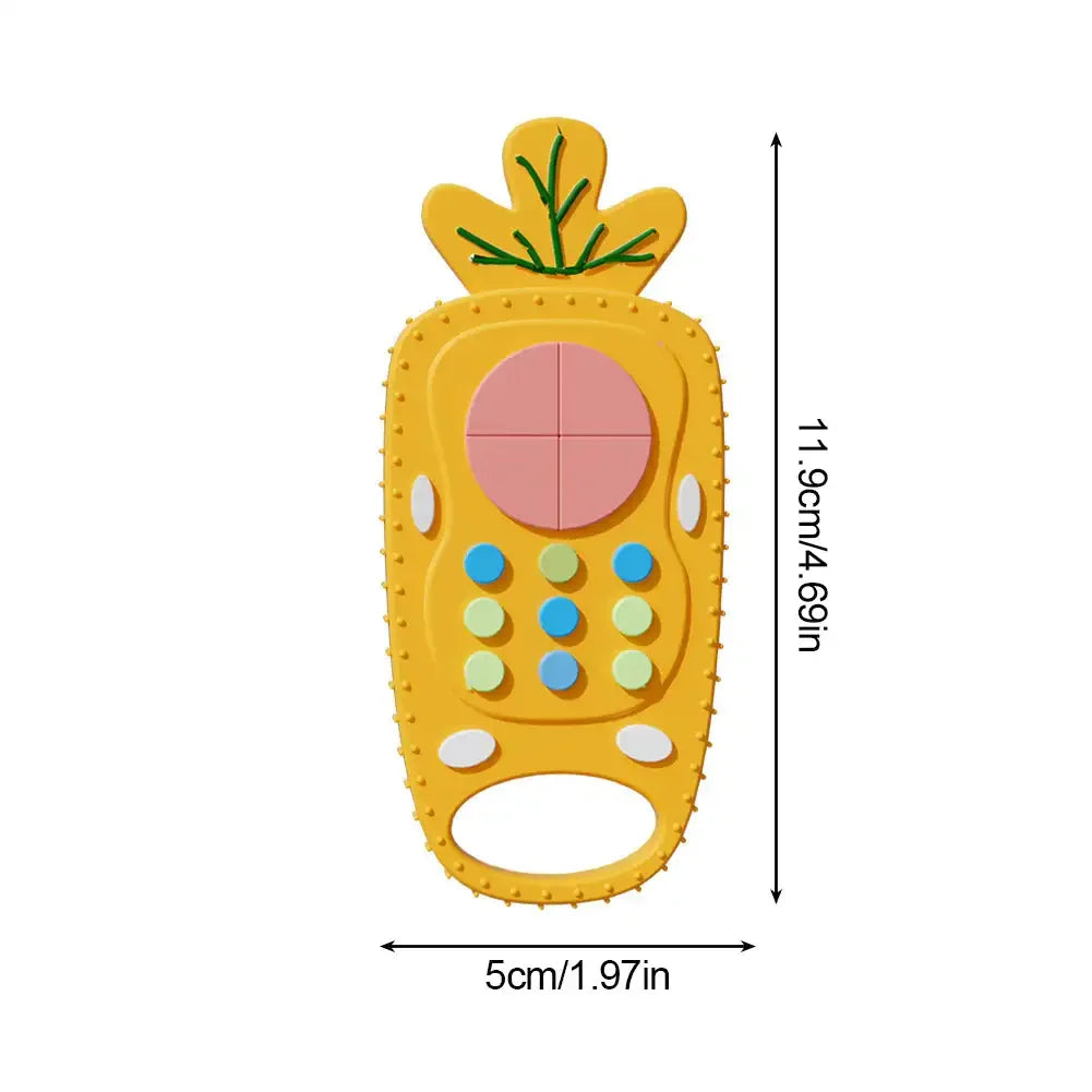 Baby Silicone Teether Toys Remote Control Shape Teether Rodent Gum Pain Relief Teething Toy Kids Sensory Educational Healthcare