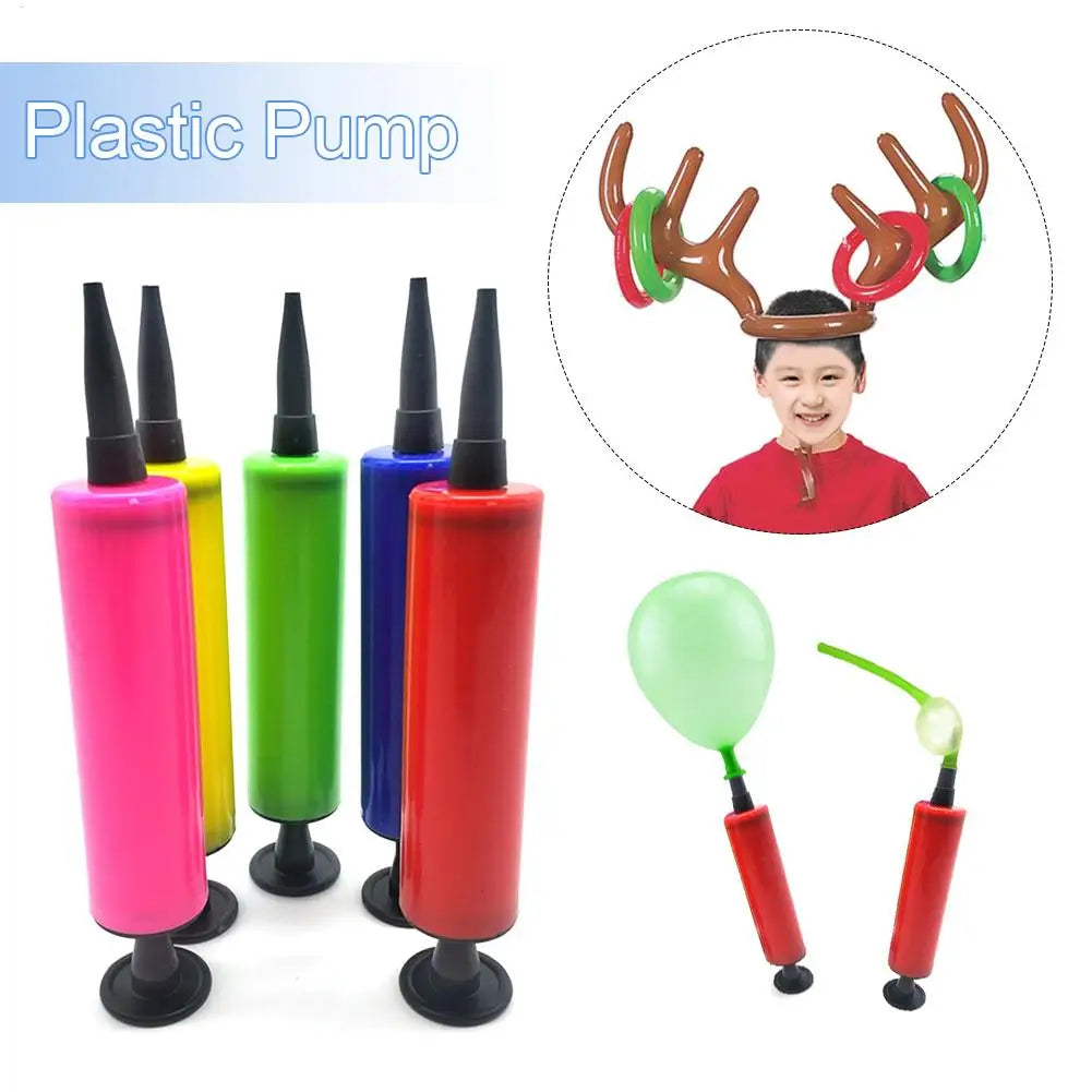 1Pcs Balloon Pump Balloon Inflator Hand Push Air Pump Wedding Birthday Party Kids Baby Shower Balloon Accessories Tools