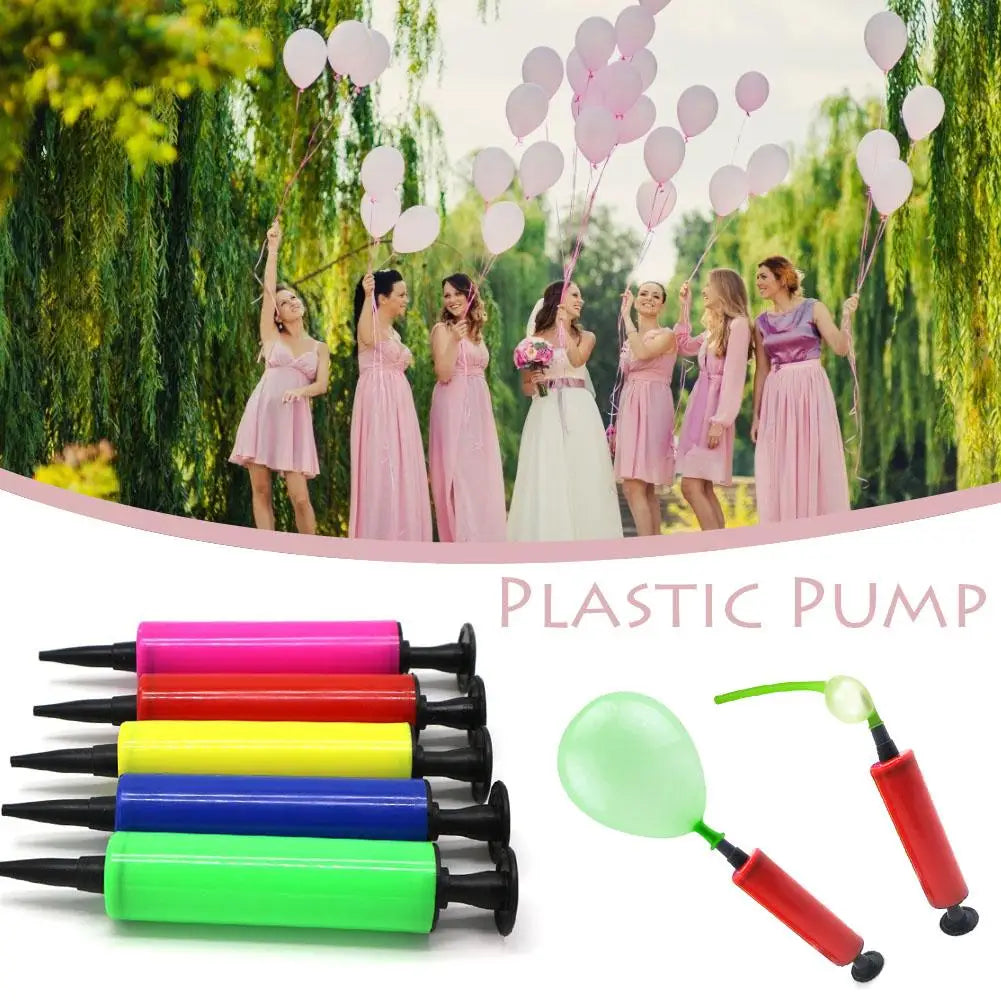 1Pcs Balloon Pump Balloon Inflator Hand Push Air Pump Wedding Birthday Party Kids Baby Shower Balloon Accessories Tools