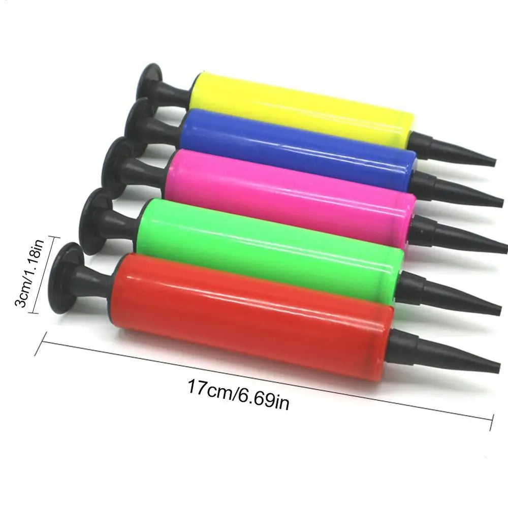 1Pcs Balloon Pump Balloon Inflator Hand Push Air Pump Wedding Birthday Party Kids Baby Shower Balloon Accessories Tools
